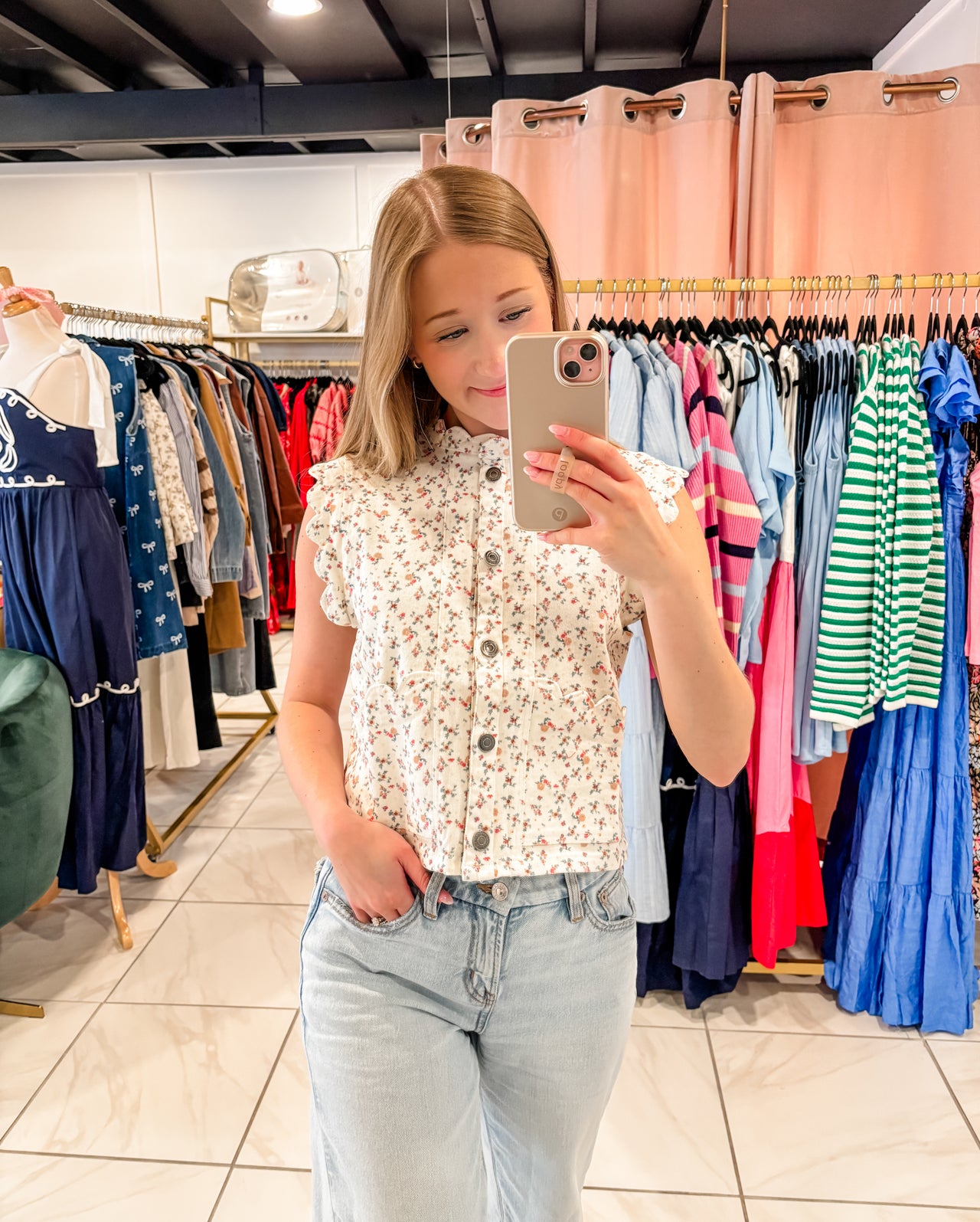 Apolina Bluebell Tie Blouse 2-3y - ワンピース