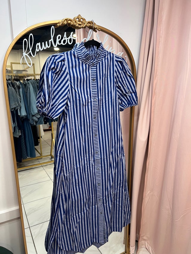 light blue velvet dress Duntery Plunging V-neck A-line Velvet Maxi Dress With Slit, Ink-Blue